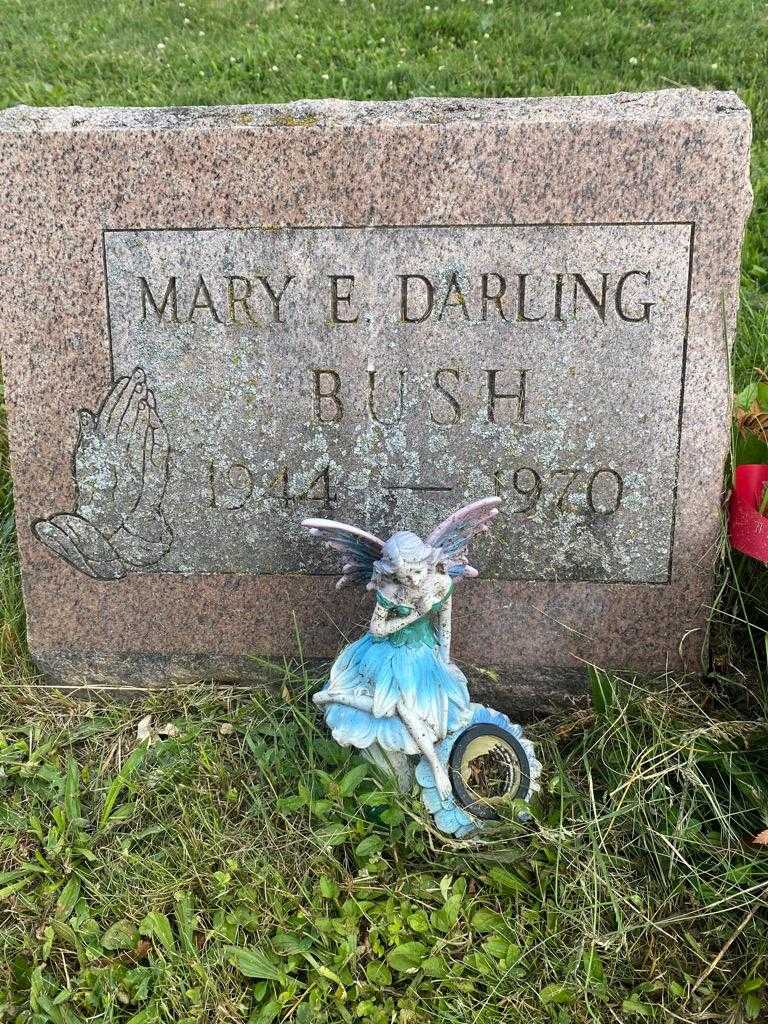 Mary E. Darling Bush's grave. Photo 3