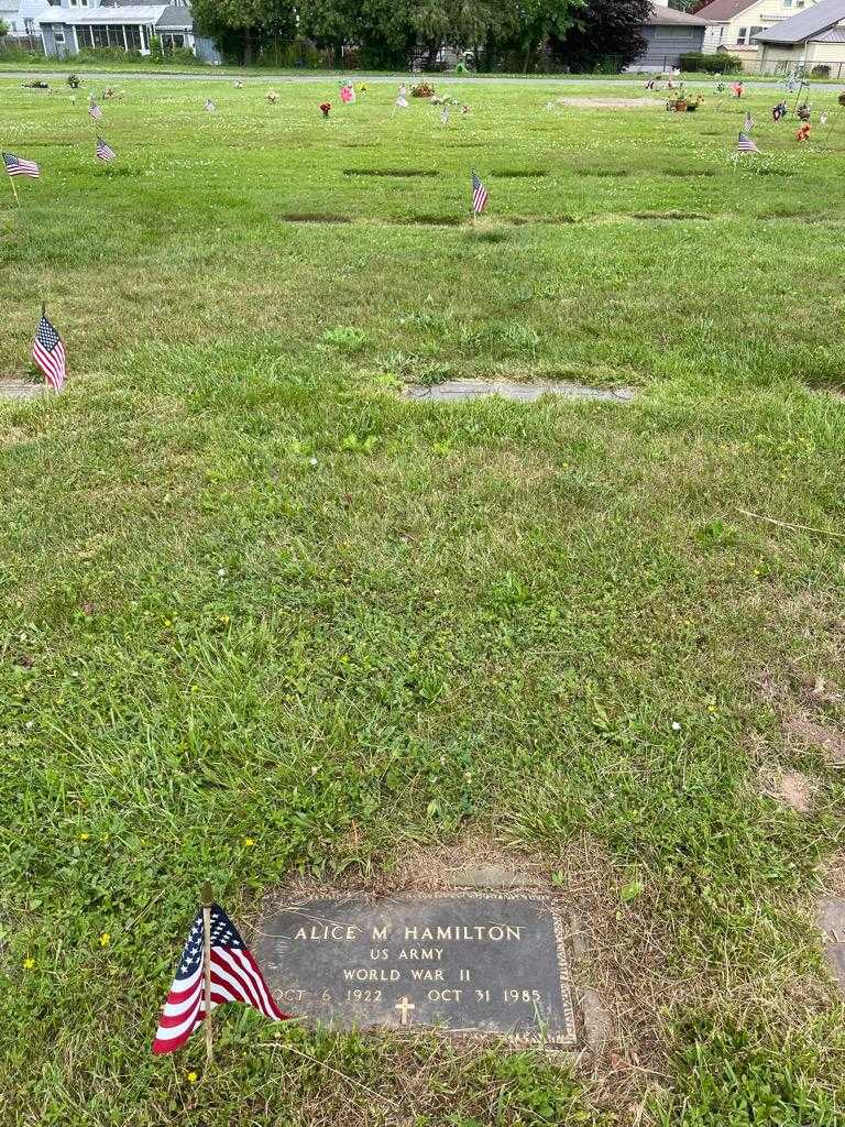 Alice M. Hamilton's grave. Photo 2