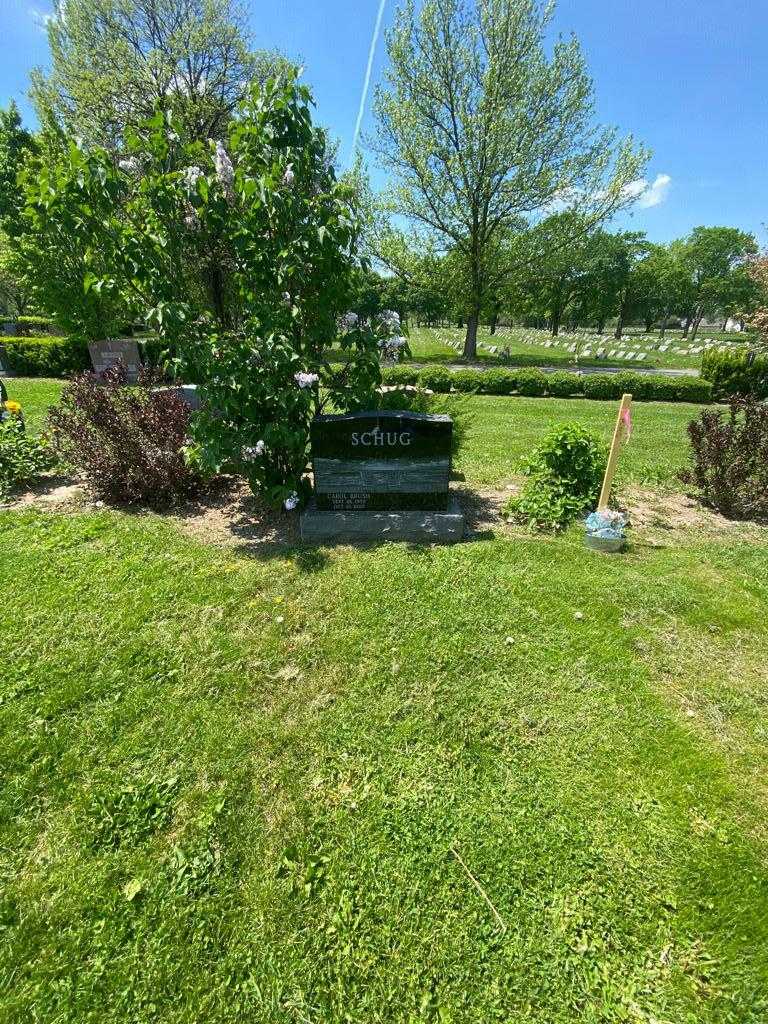 Carol Brush Schug's grave. Photo 1