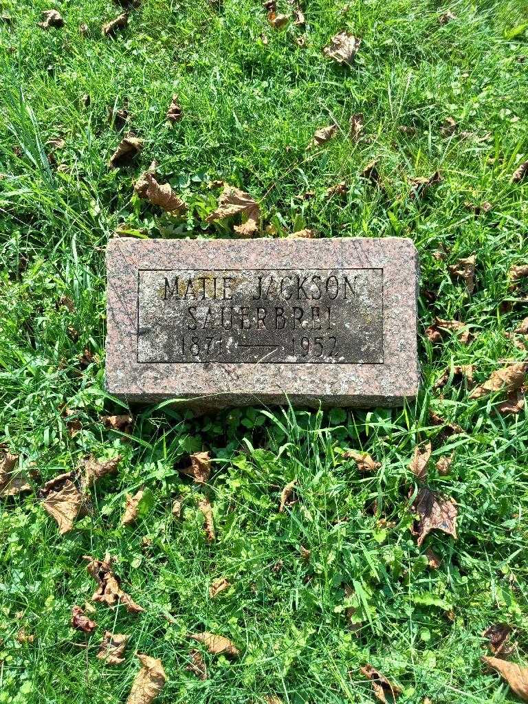 Matie Jackson Sauerbrei's grave. Photo 2