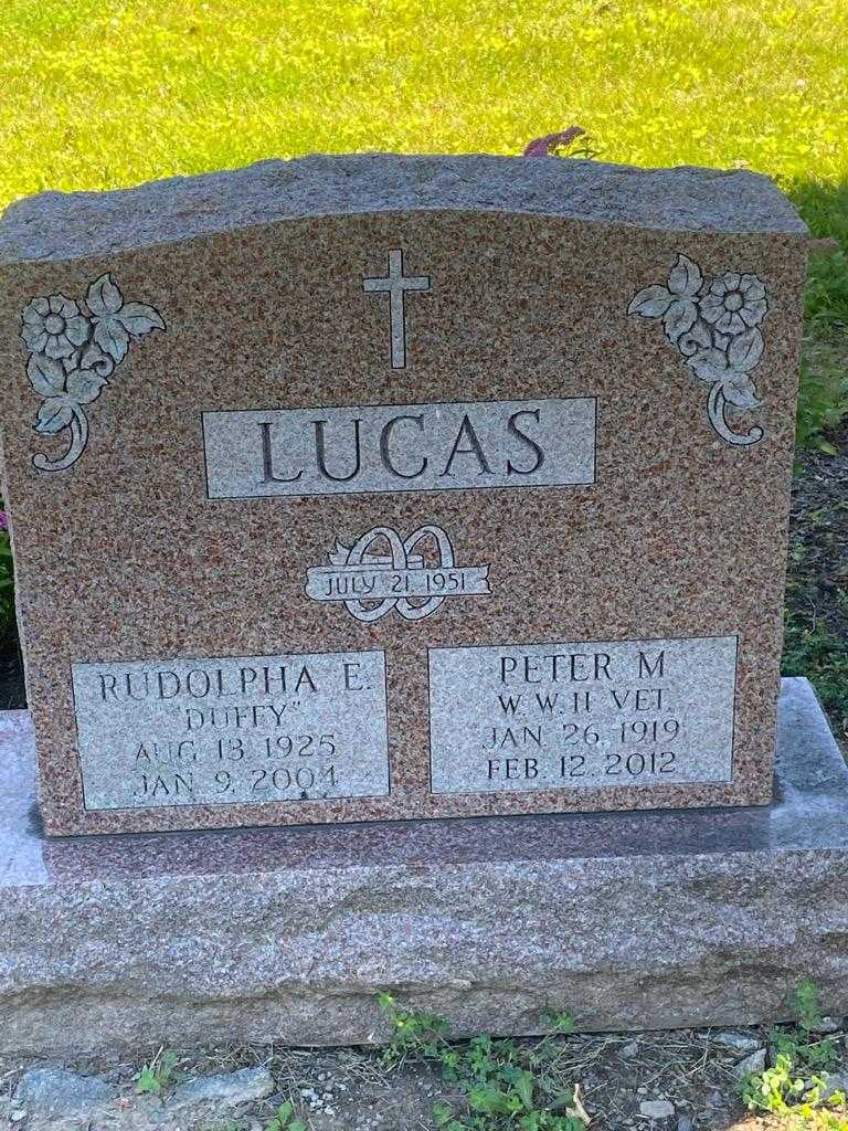 Rudolpha E. "Duffy" Lucas's grave. Photo 3