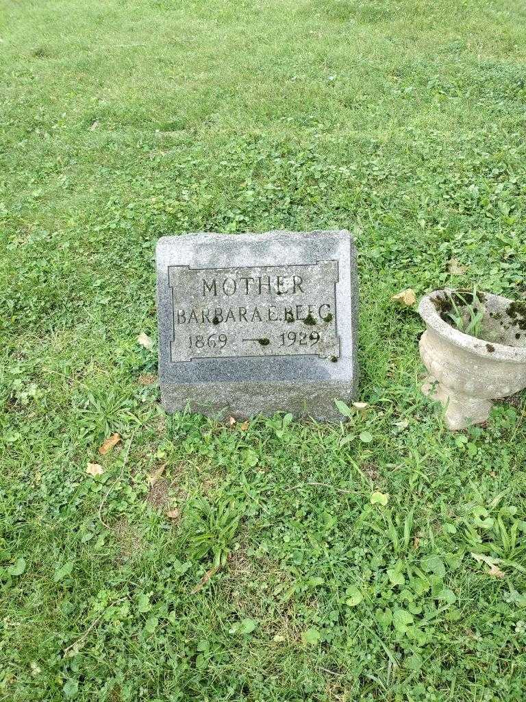 Barbara E. Beeg's grave. Photo 2