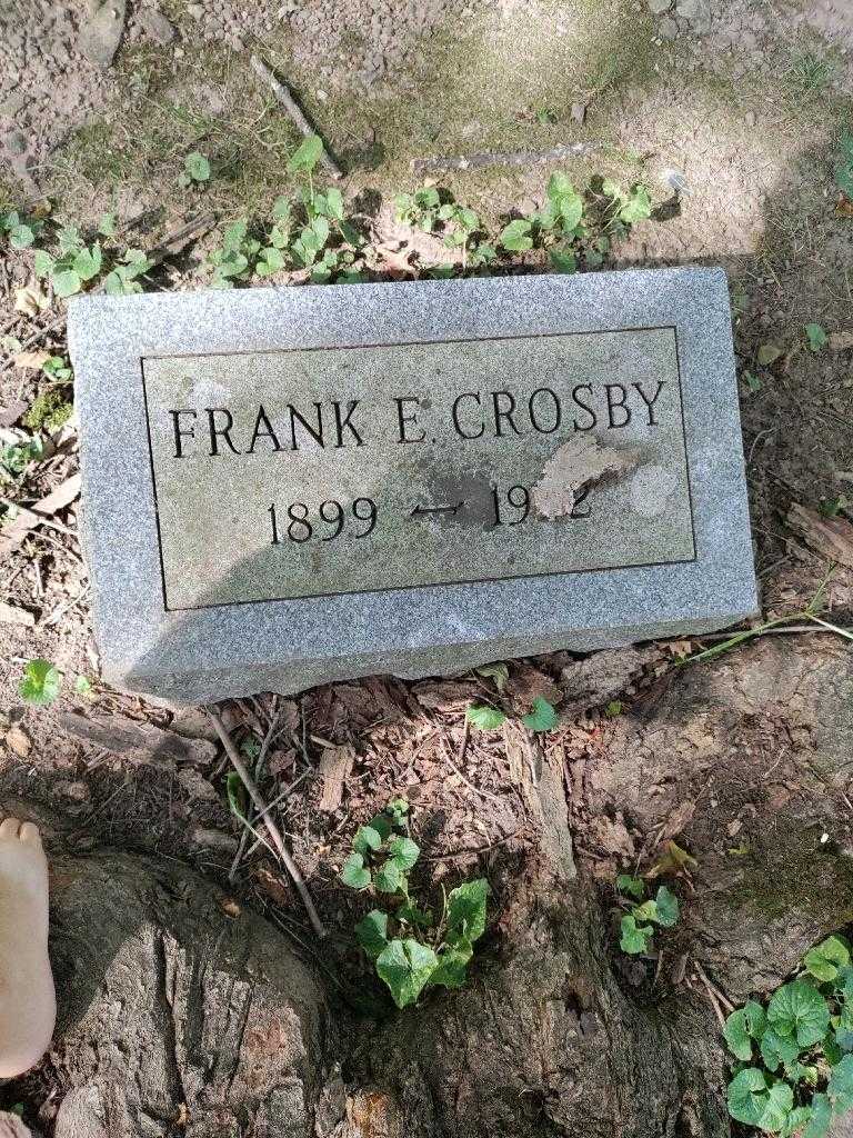 Frank E. Crosby's grave. Photo 1