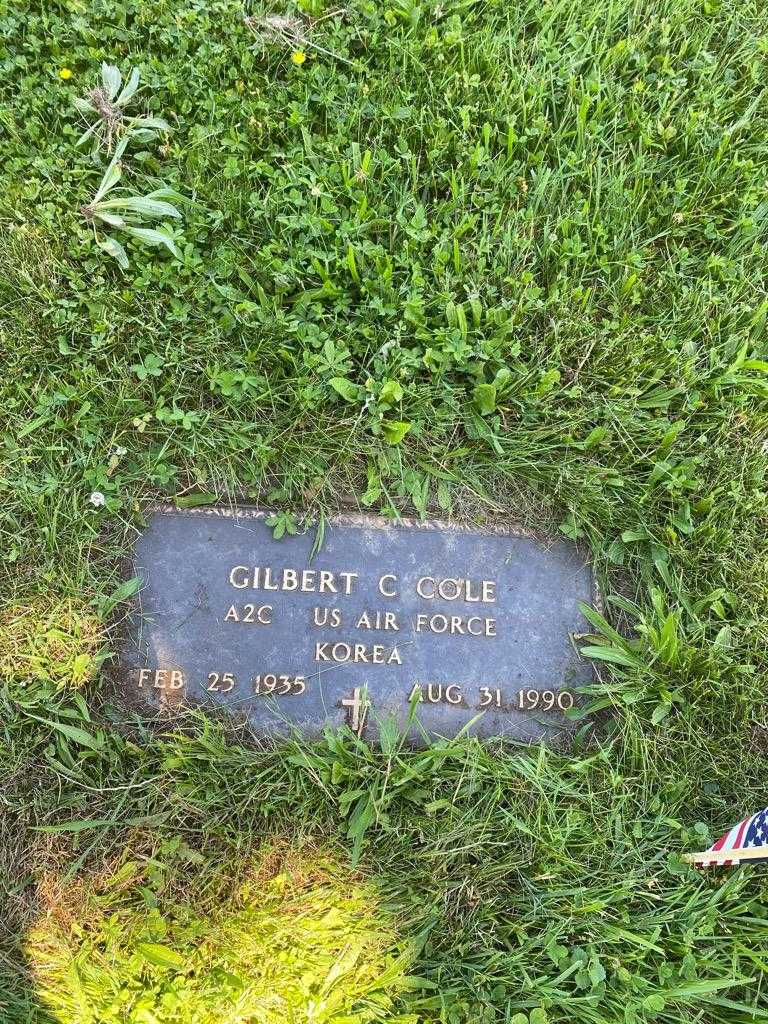 Gilbert C. Cole's grave. Photo 3
