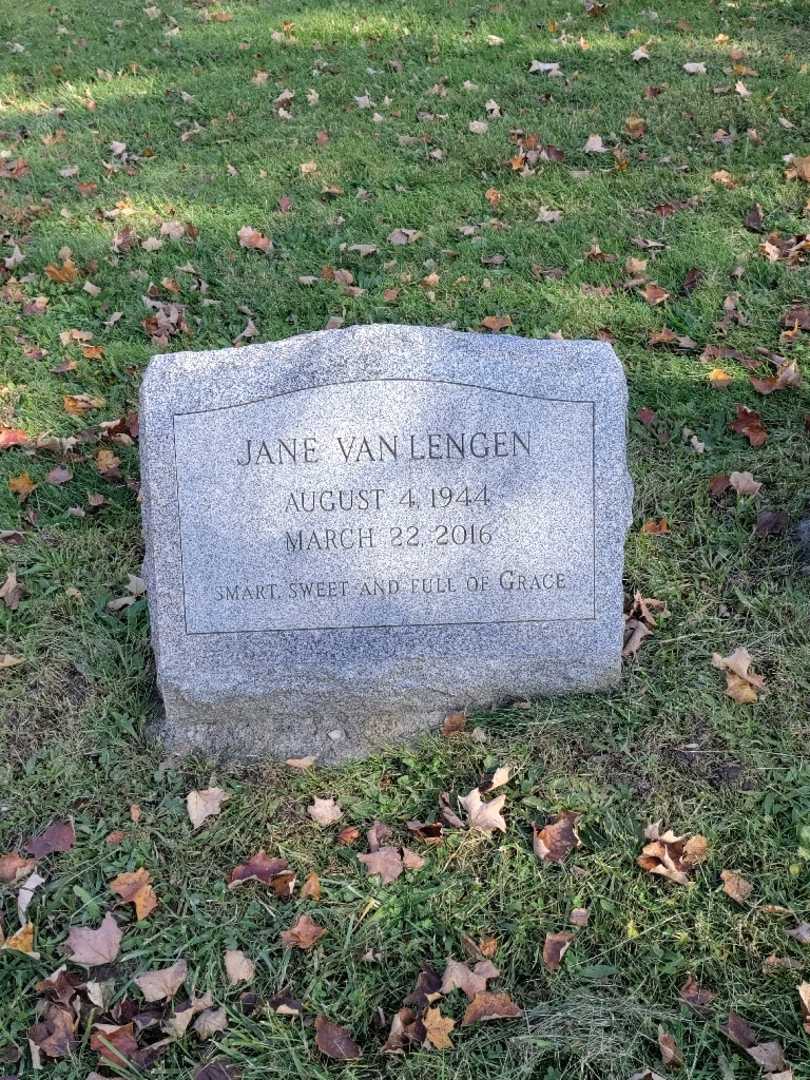 Jane Van Lengen's grave. Photo 2