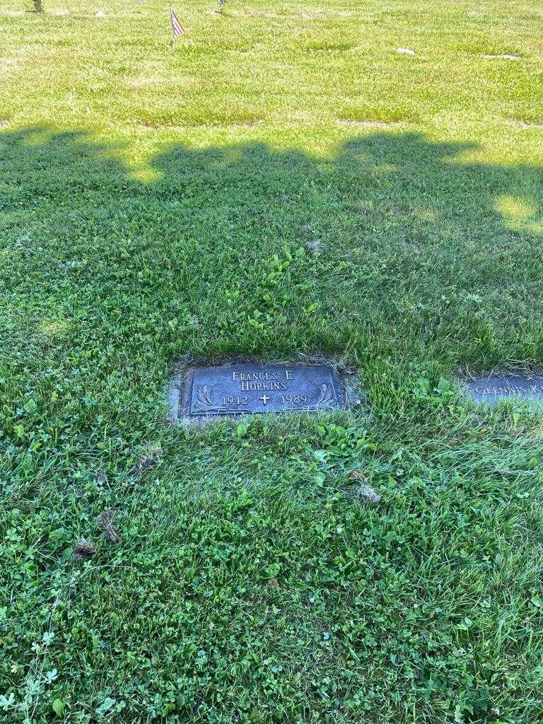 Frances E. Hopkins's grave. Photo 2