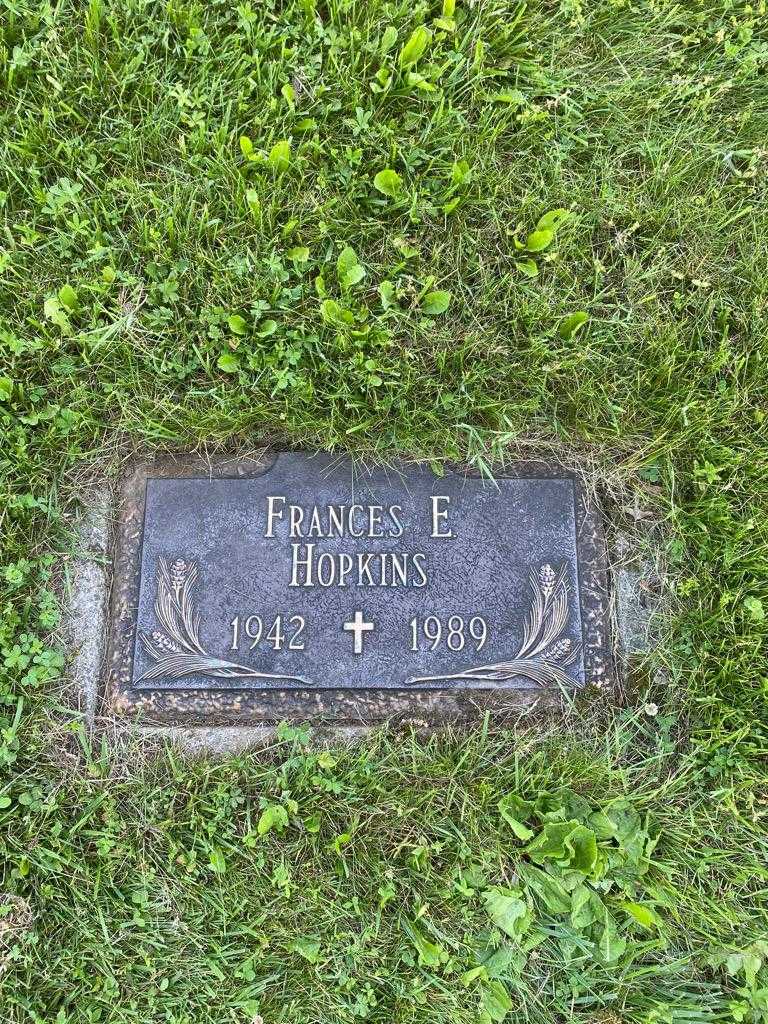 Frances E. Hopkins's grave. Photo 3