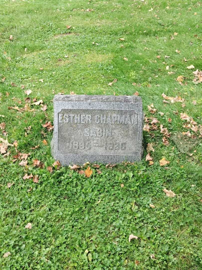 Esther Marion Sabin's grave. Photo 2