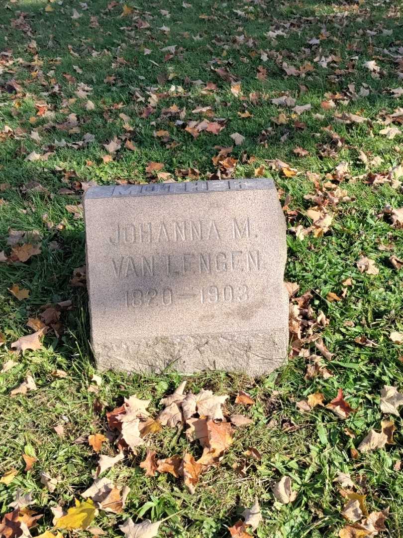 Johanna M. Van Lengen's grave. Photo 2