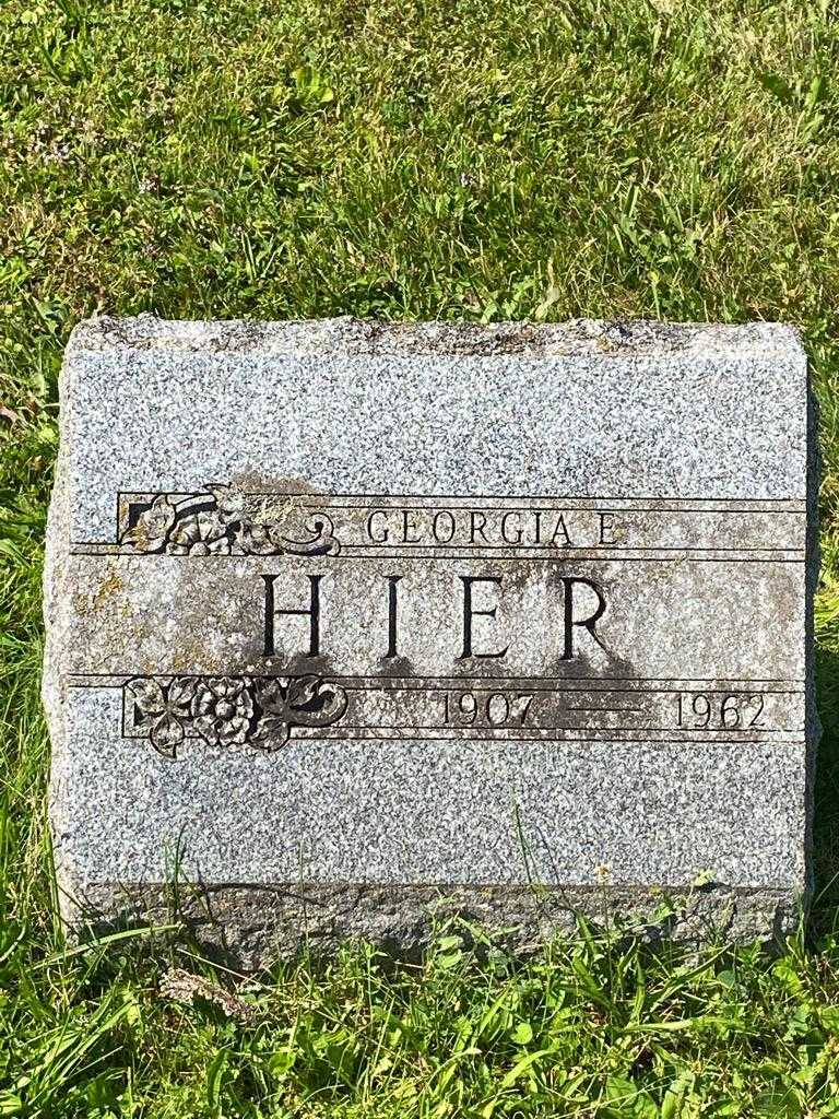 Georgia E. Hier's grave. Photo 3