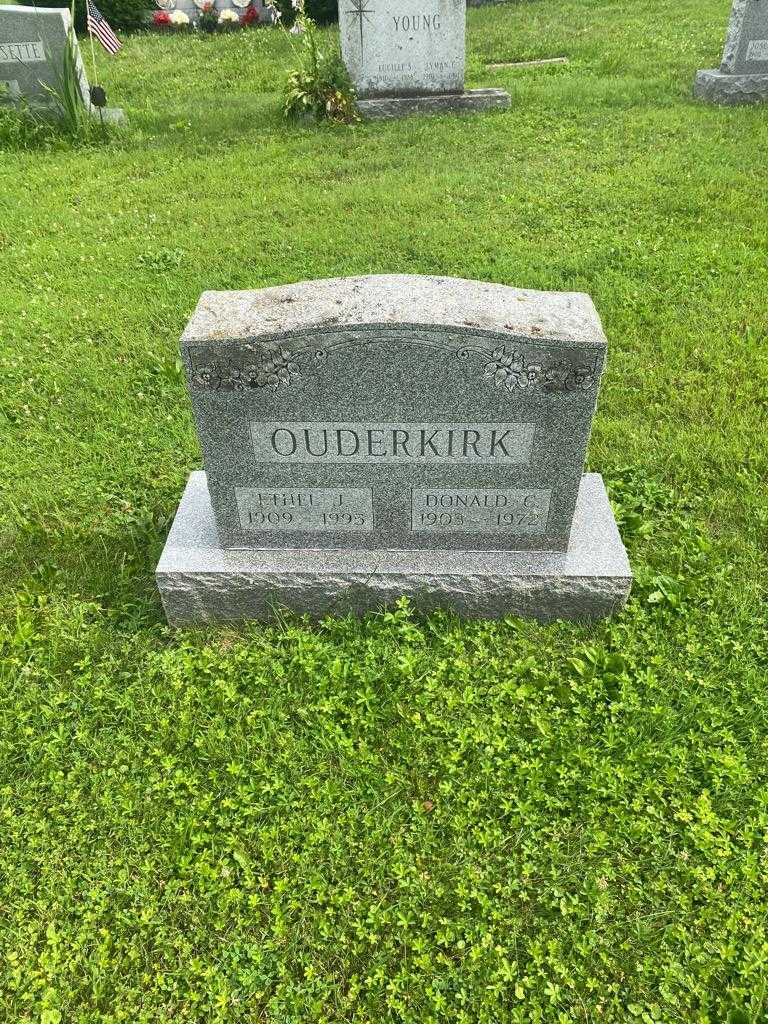 Ethel J. Ouderkirk's grave. Photo 2