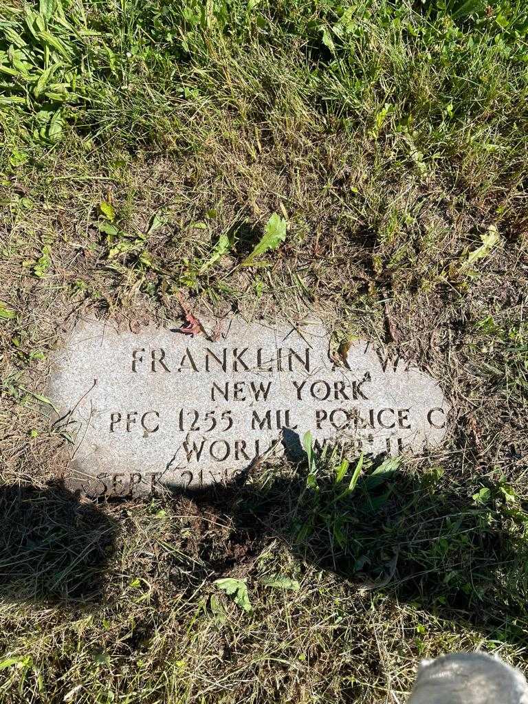 Franklin A. Way's grave. Photo 3