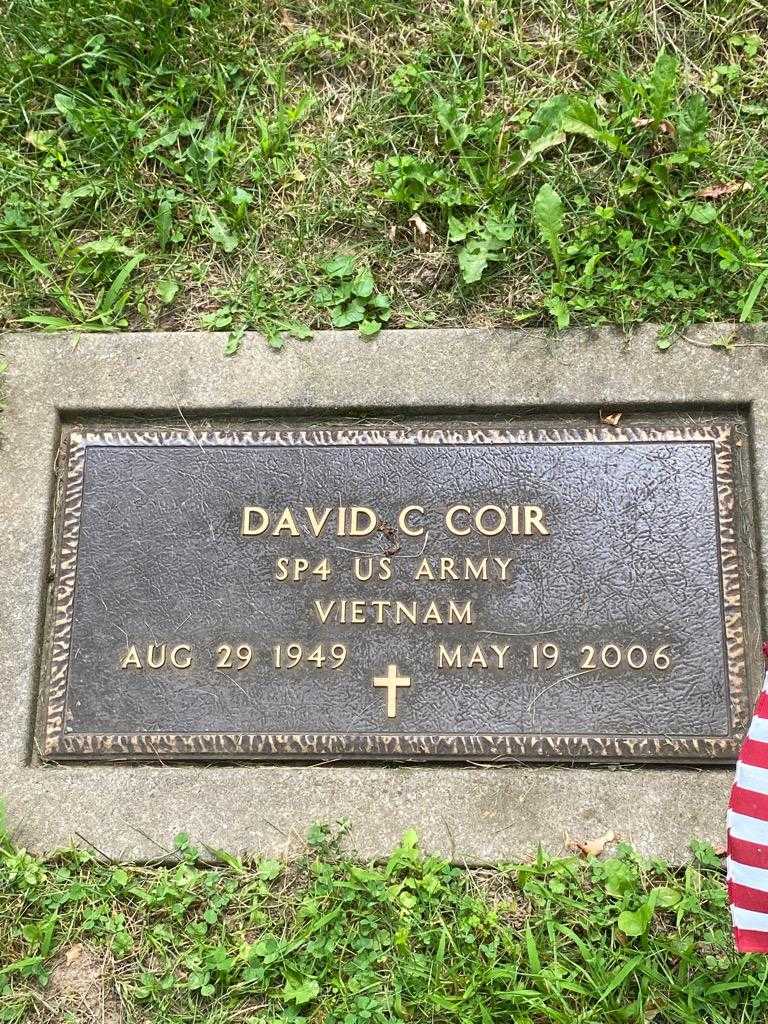 David C. Coir's grave. Photo 3