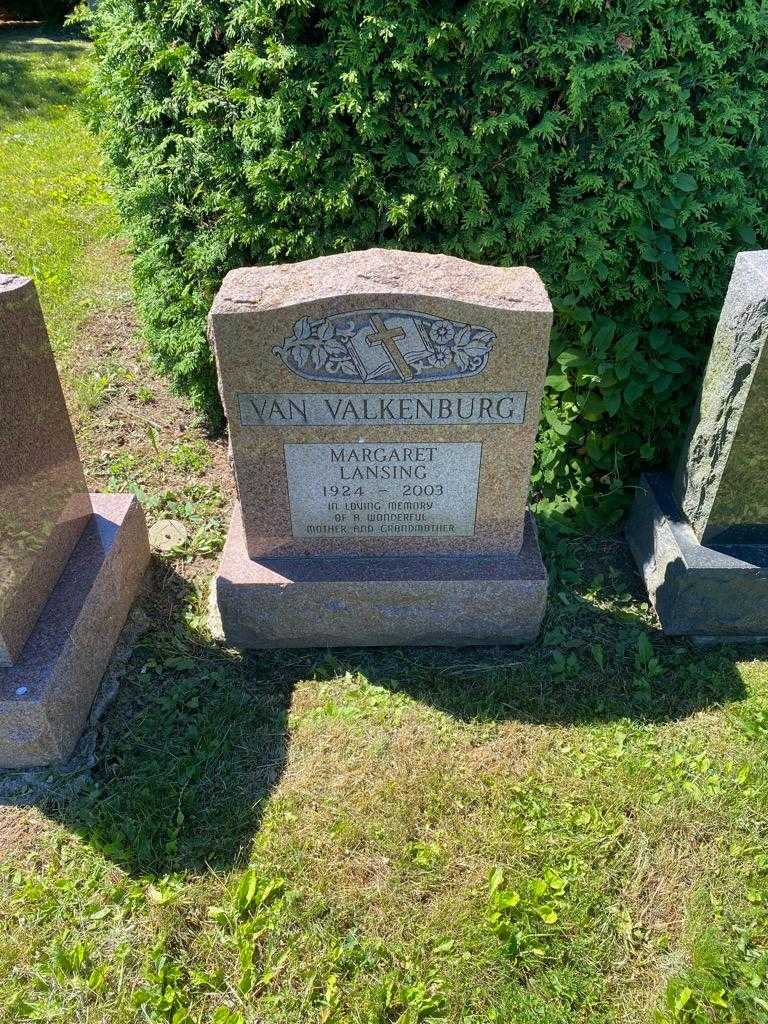 Margaret Van Valkenburg Lansing's grave. Photo 2