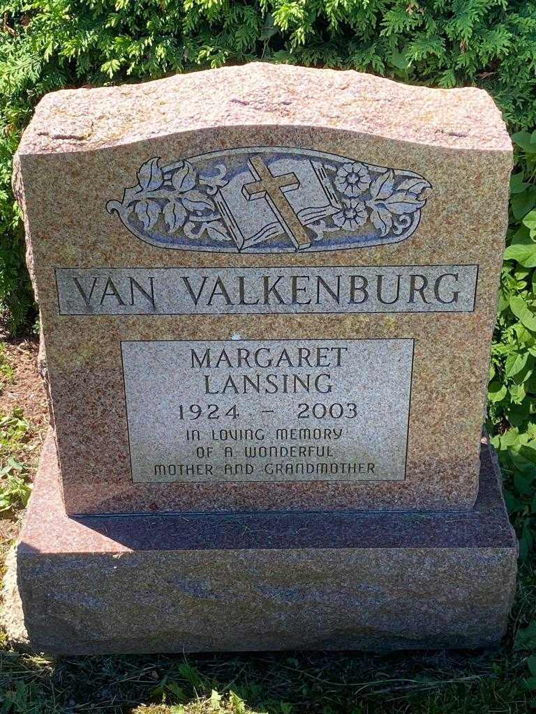 Margaret Van Valkenburg Lansing's grave. Photo 3