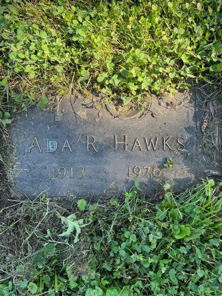 Ada R. Hawks's grave. Photo 3