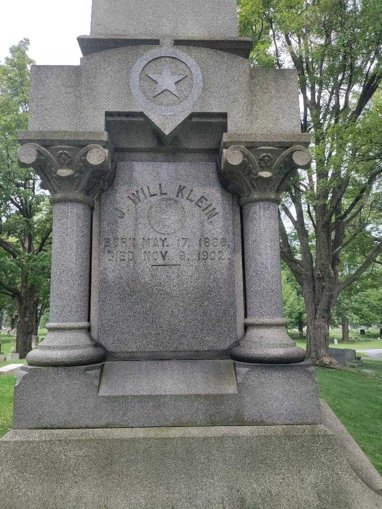 Jacob J. Klein's grave. Photo 2