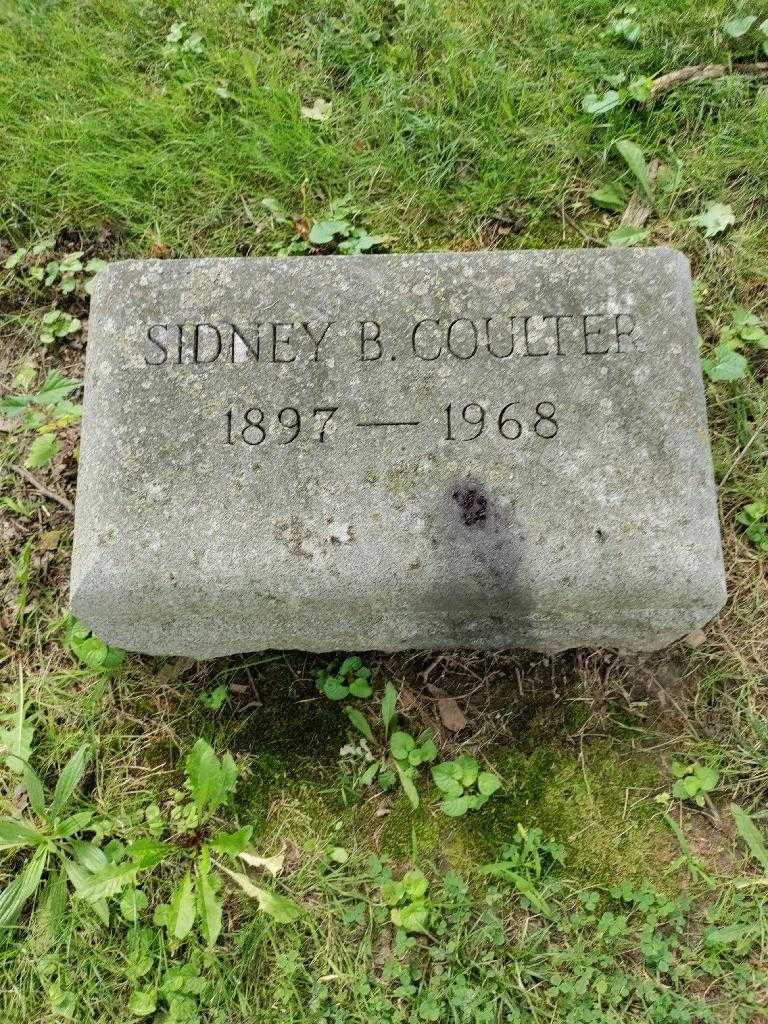Sidney B. Coulter's grave. Photo 2